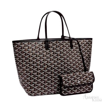 Goyard Saint Louis Tote Bag PM – Black - View 1