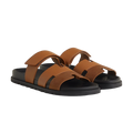 Hermès Chypre Sandals – Naturel H / Noir - View 1