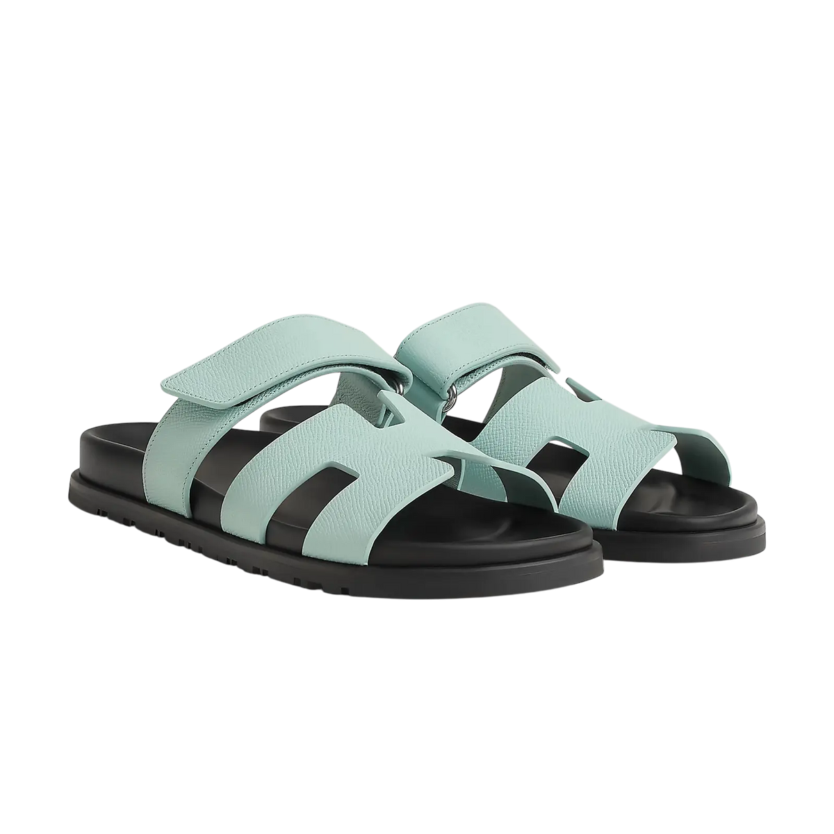 Hermès Chypre Sandals – Bleu Cristaux - View 1