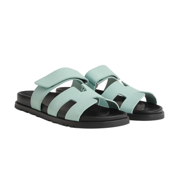 Hermès Chypre Sandals – Bleu Cristaux - View 1