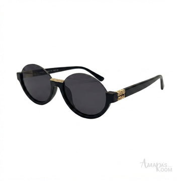 Miu Miu Sunglasses Oval – Black - View 1