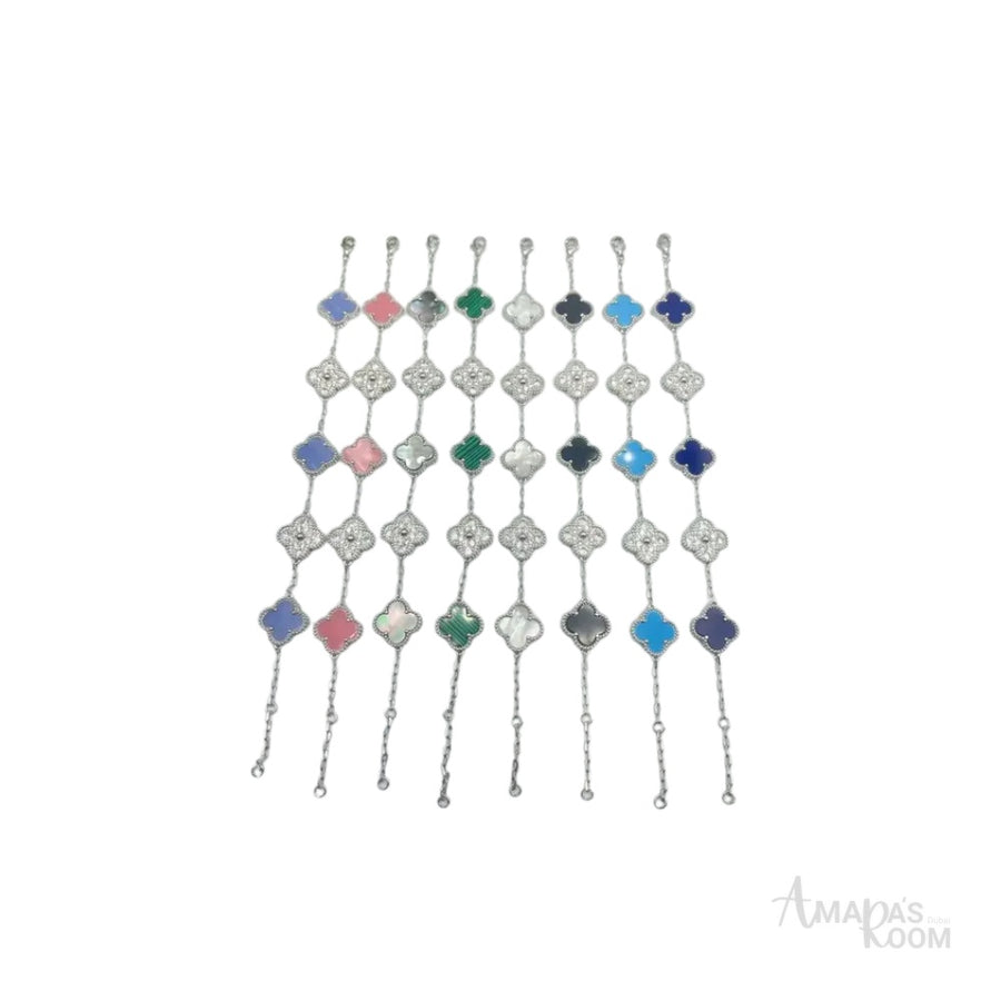 Van Cleef & Arpels Jewelry | Alhambra Bracelet Collection Silver