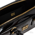 Miu Miu Mini Bowling Bag – Glossy Black - View 4