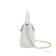 Chanel Mini Kelly Top Handle Bag – White - View 2
