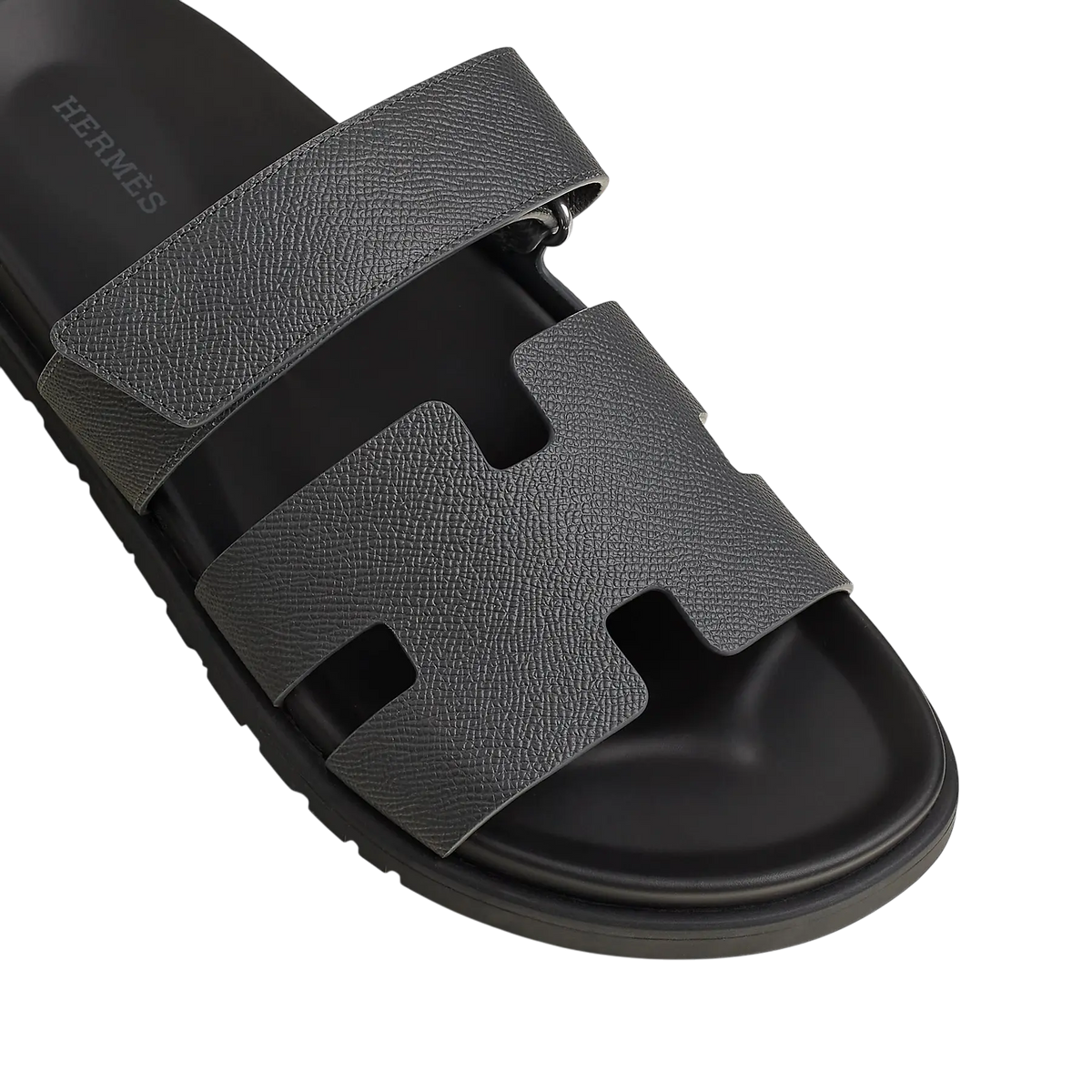 Hermès Chypre Sandals – Gris Orage - View 2
