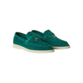 Loro Piana Summer Charms Loafers – Forest Leaves - View 1