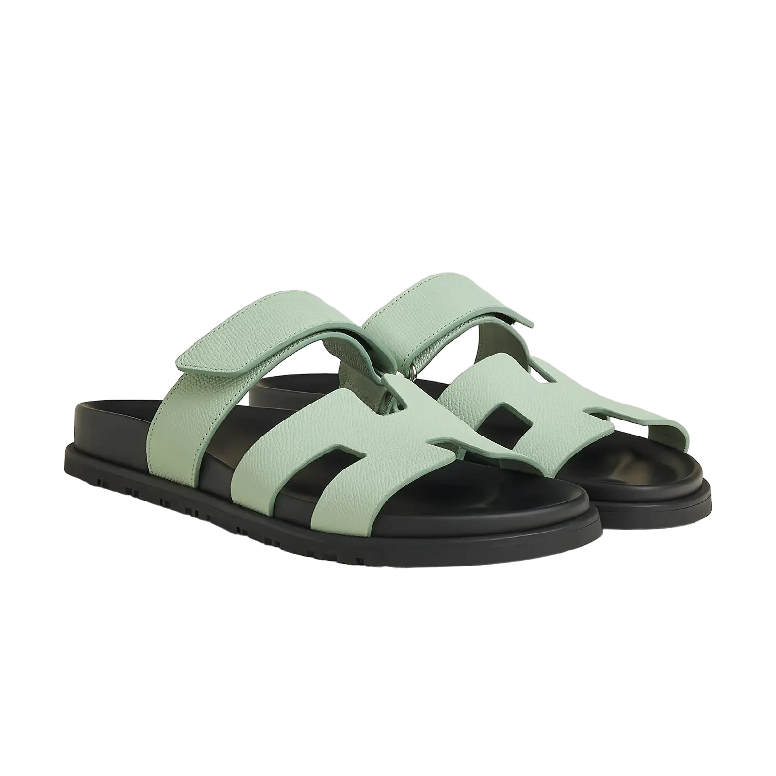 Hermès Chypre Sandals – Vert Jade - View 1