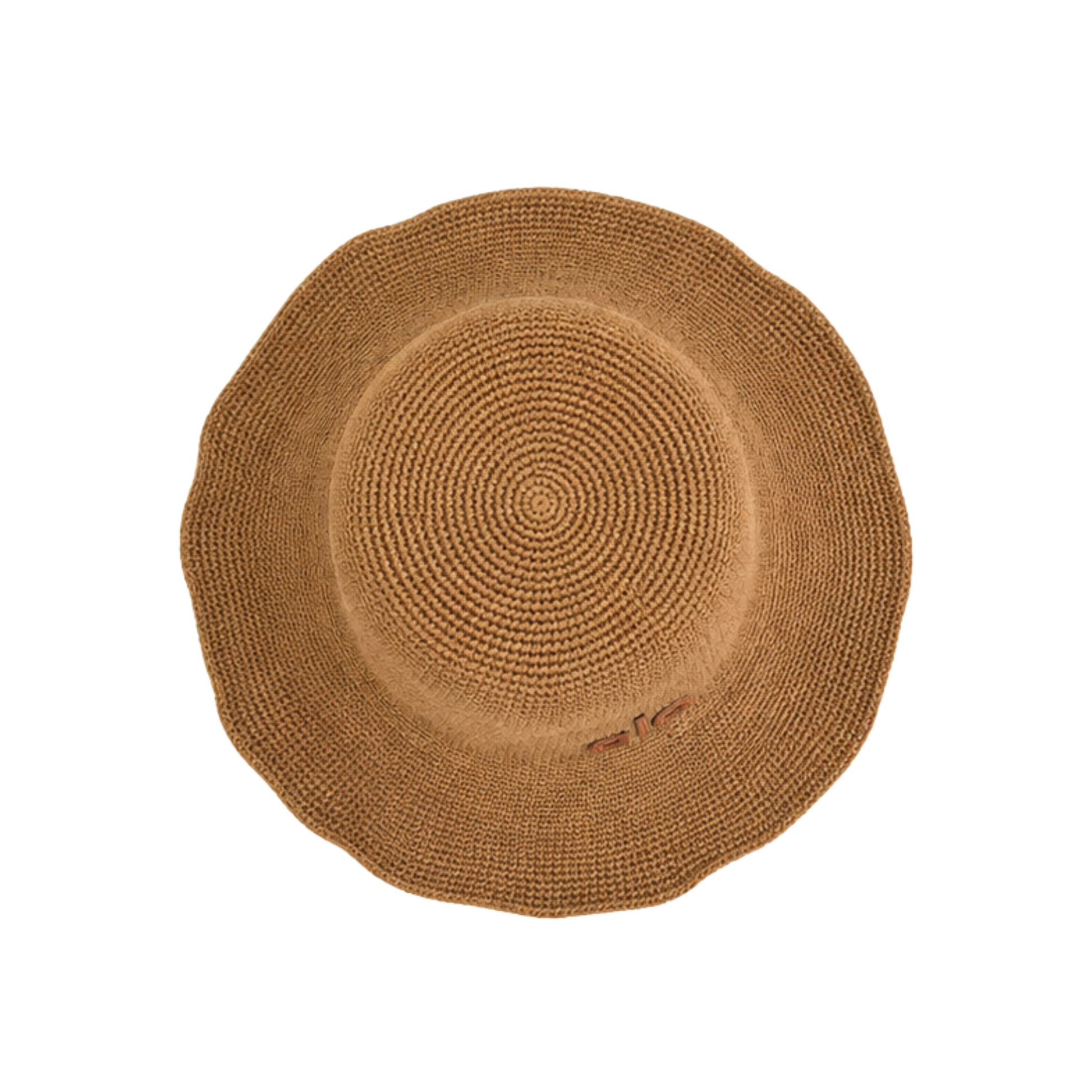 Alo Yoga Woven Straw Bucket Hat Tan – product view