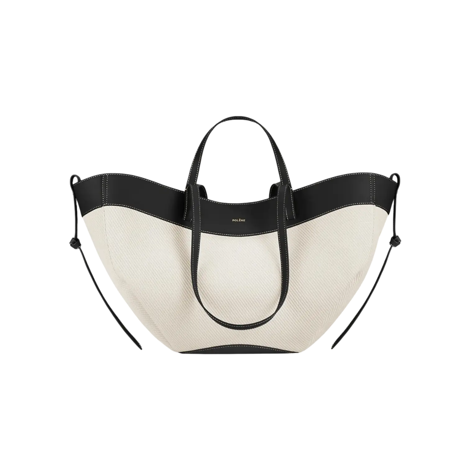 Polène Cyme Tote Bag – Black Canvas - View 1