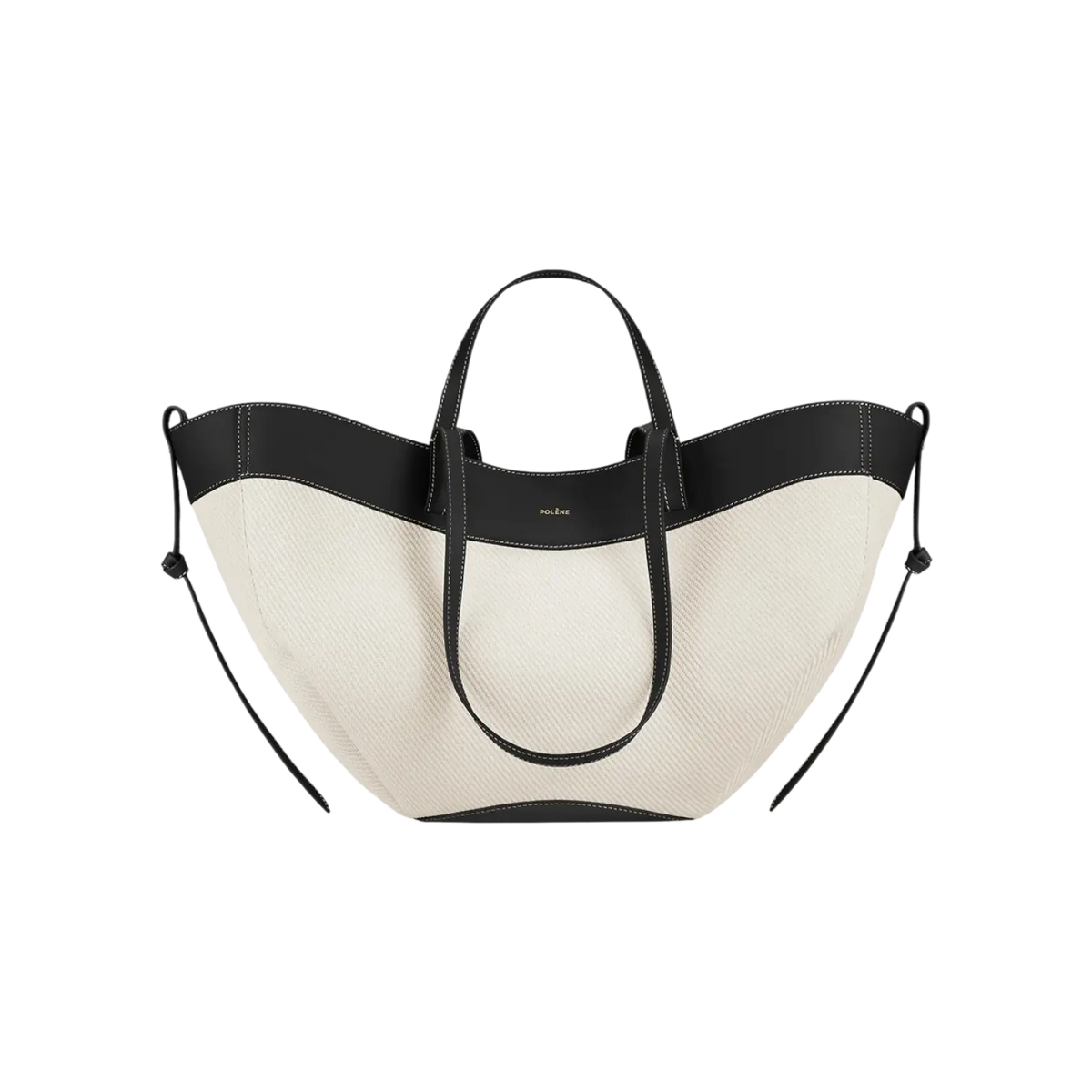 Polène Cyme Tote Bag – Black Canvas - View 1