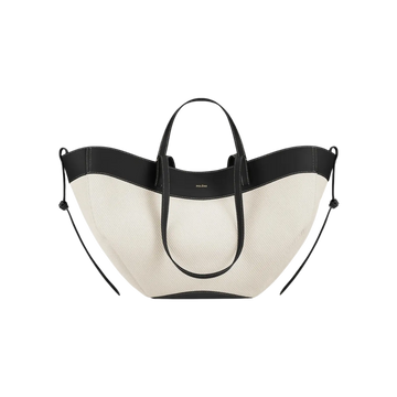 Polène Cyme Tote Bag – Black Canvas - View 1