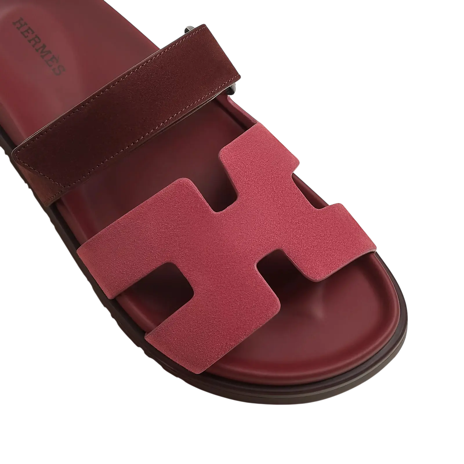 Hermès Chypre Sandals – Rose Pinson / Marron Palissandre - View 2