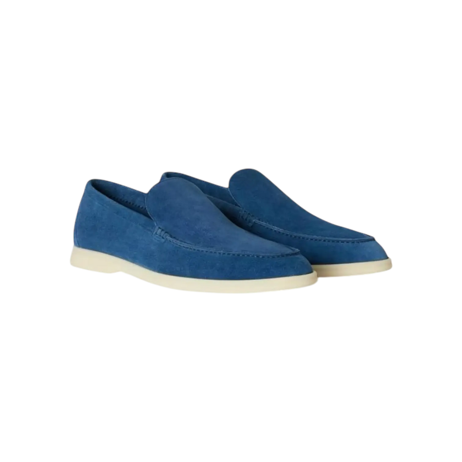 Loro Piana Summer Walk Loafers – Cobalt Ink - View 1