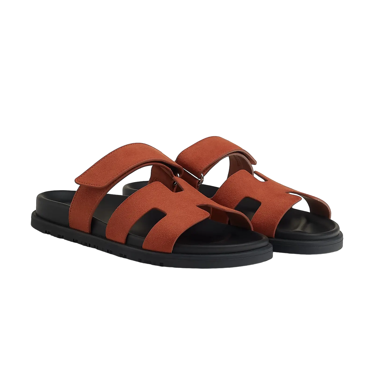 Hermès Chypre Sandals – Orange Canyon - View 1