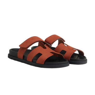 Hermès Chypre Sandals – Orange Canyon - View 1