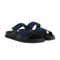Hermès Chypre Sandals – Noir/Bleu Celeste - View 1
