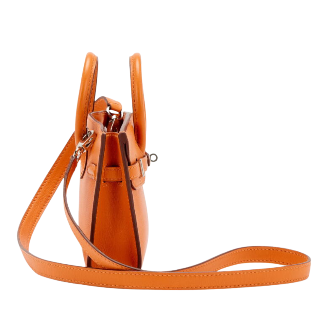 Hermes Birkin-Style Handbag 20 cm – Orange - View 3