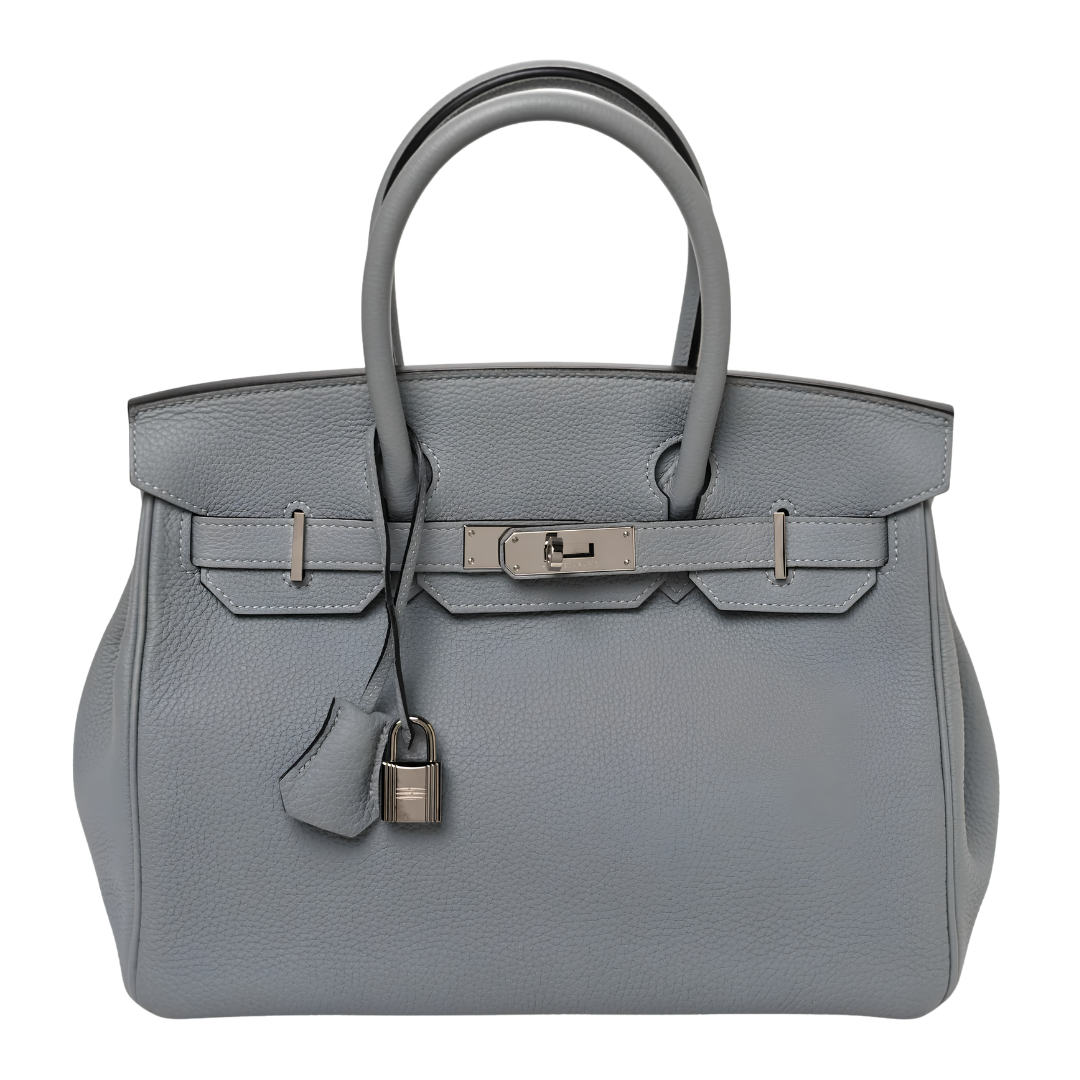 Hermes Birkin-Style Handbag 20 cm – Grey - View 1