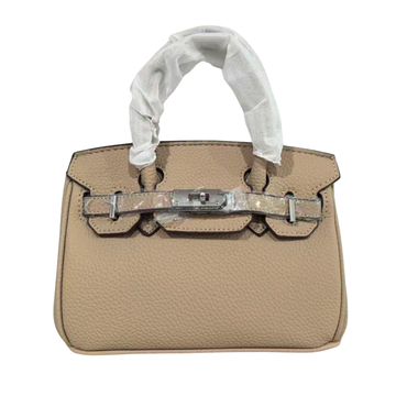 Hermes Birkin-Style Mini Handbag – Nude - View 1