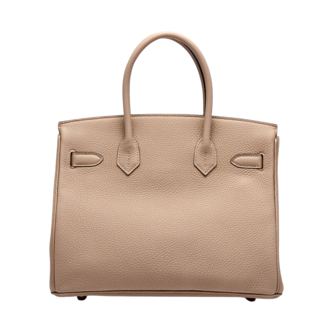 Hermes Birkin-Style Mini Handbag – Nude - View 2