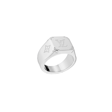 Louis Vuitton Jewelry | White Monogram Signet Ring