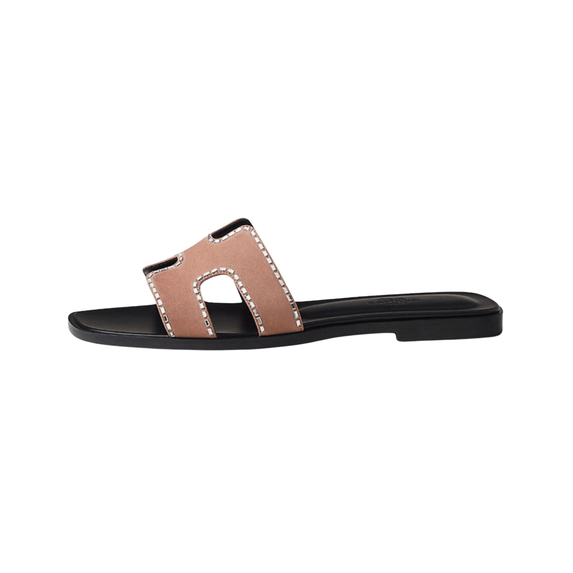 Oran Leather Slides – Pearl Pink – Amara UAE image 1