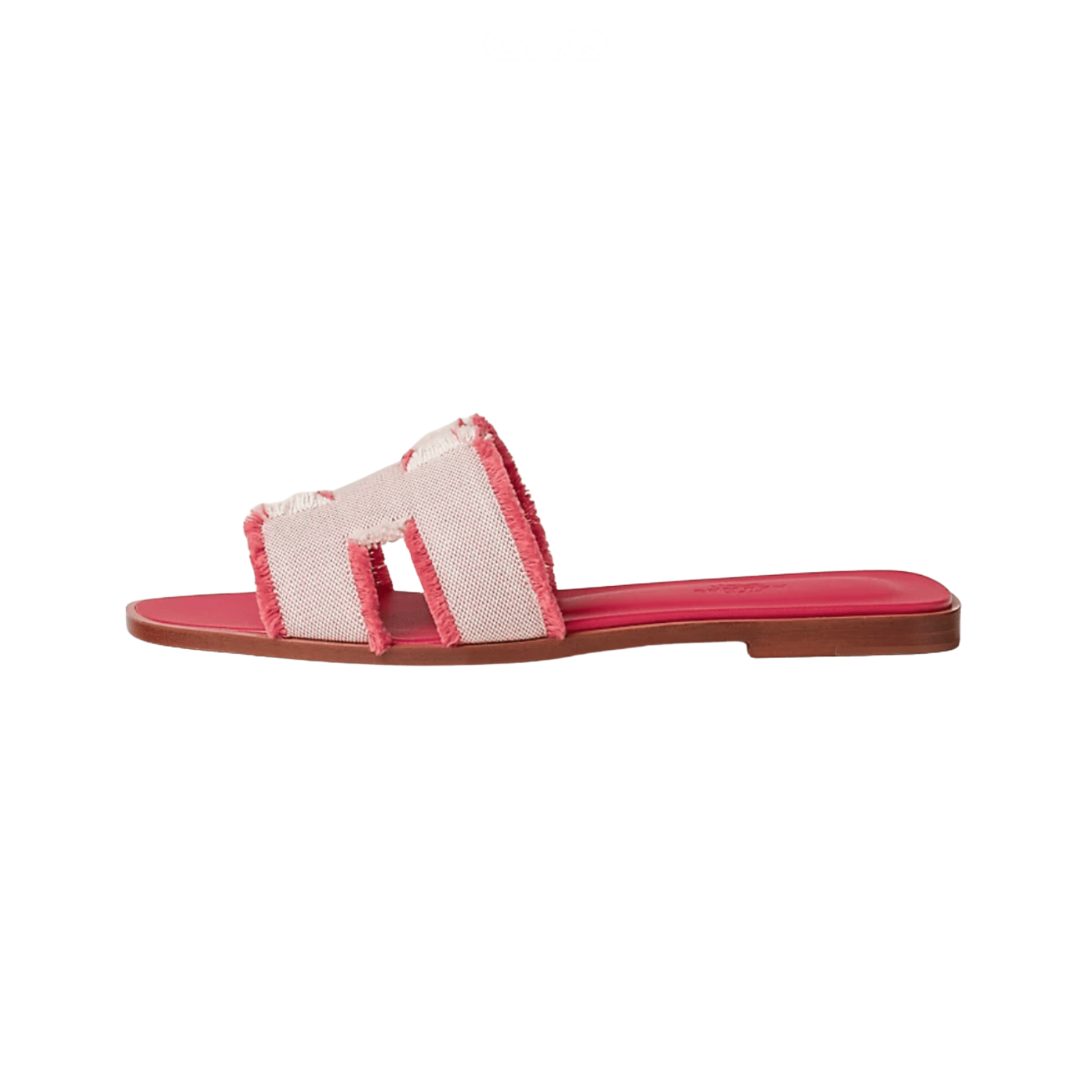Oran Leather Slides – Raspberry – Amara UAE image 1