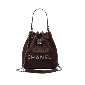 Chanel Bag | Deauville canvas bucket bag