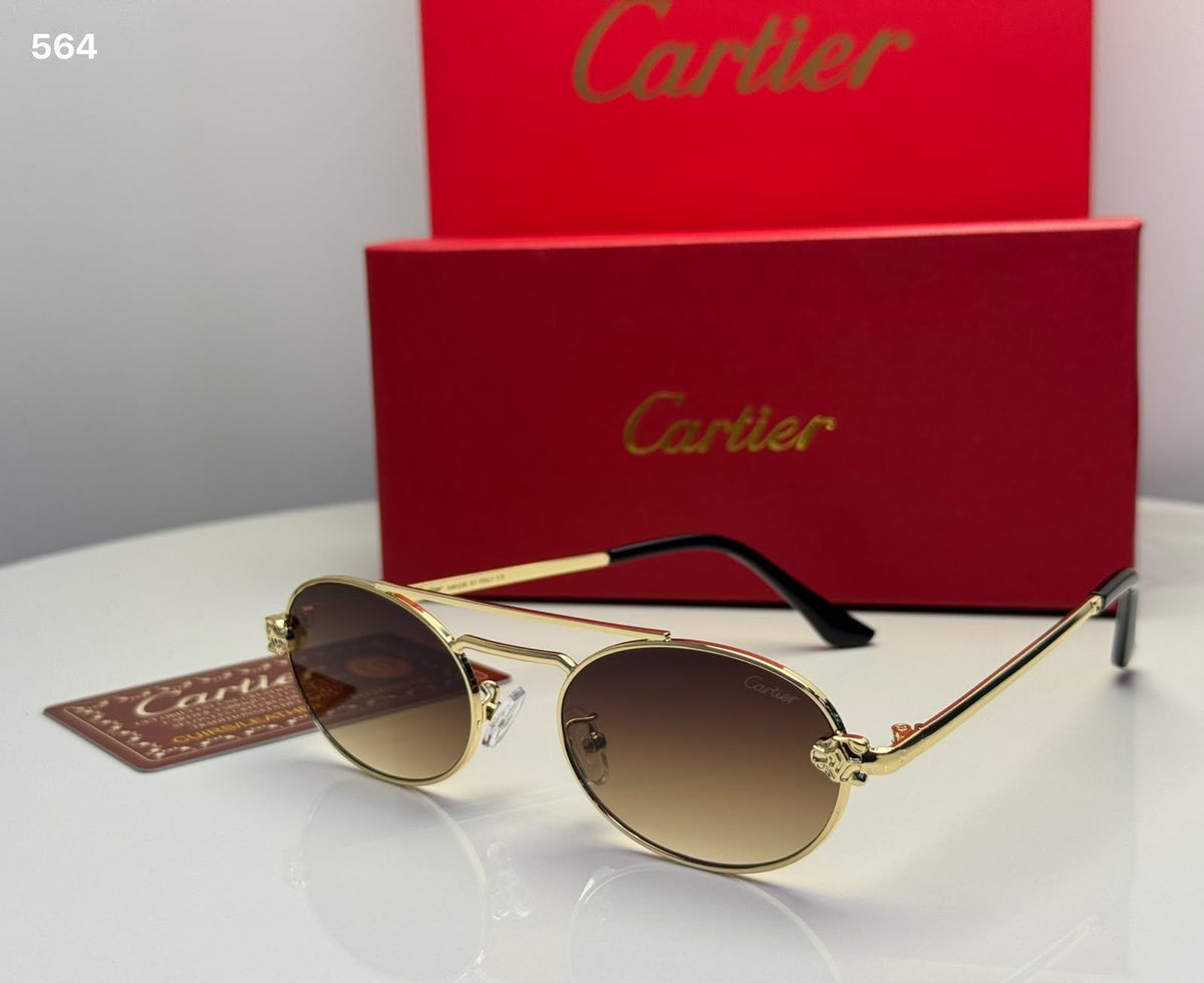 Cartier Sunglasses Gradient Brown Lens - View 2