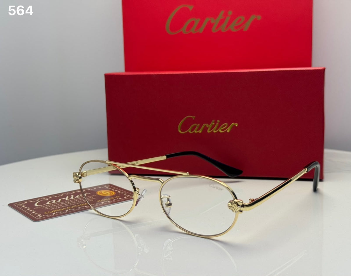 Cartier Sunglasses Round-Frame – Gold-Tone - View 3