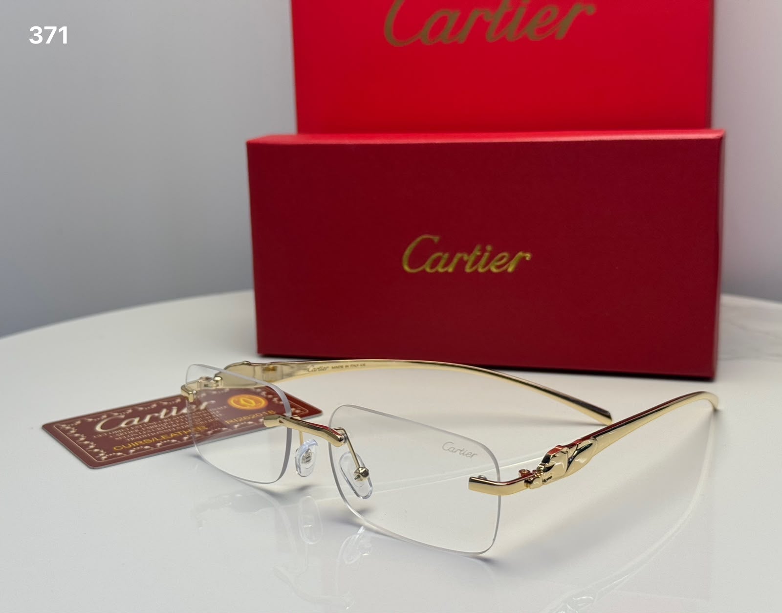 Cartier Gold-Tone Optical Frames - View 3