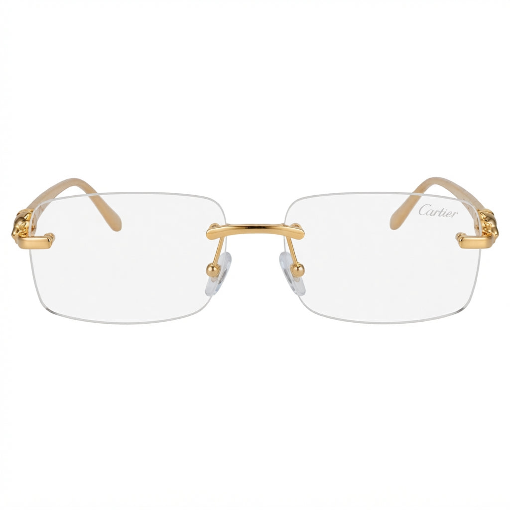 Cartier Gold-Tone Optical Frames - View 1