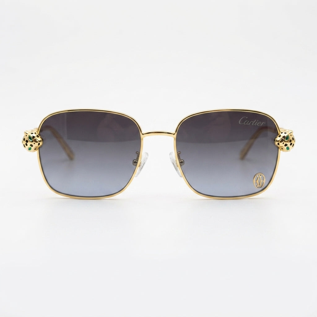 Cartier Sunglasses Gold-Tone – Black Lenses - View 1
