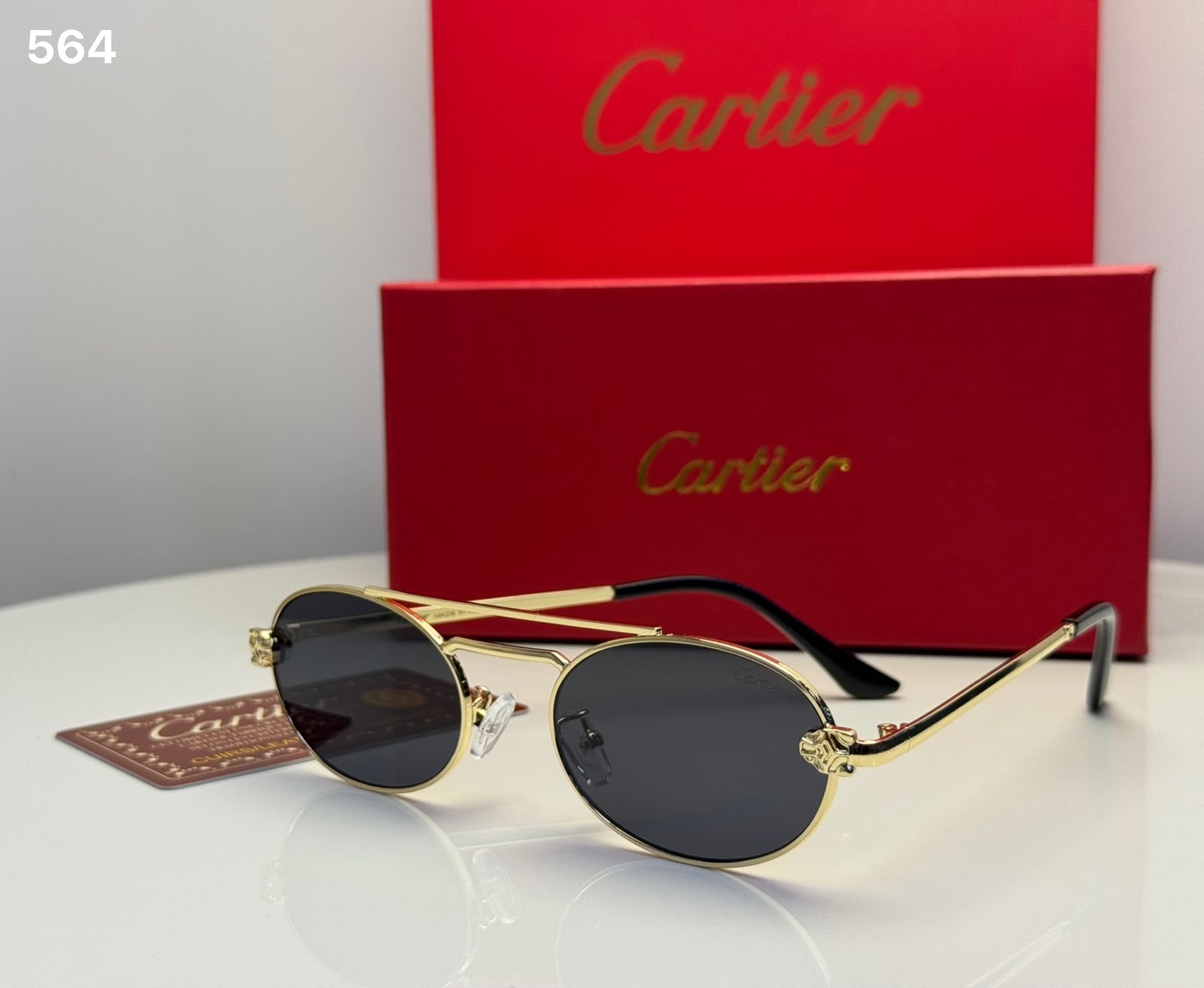 Cartier Sunglasses Gold-Tone Vintage - View 3