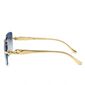 Cartier Sunglasses Gold-Tone – Blue Gradient - View 2