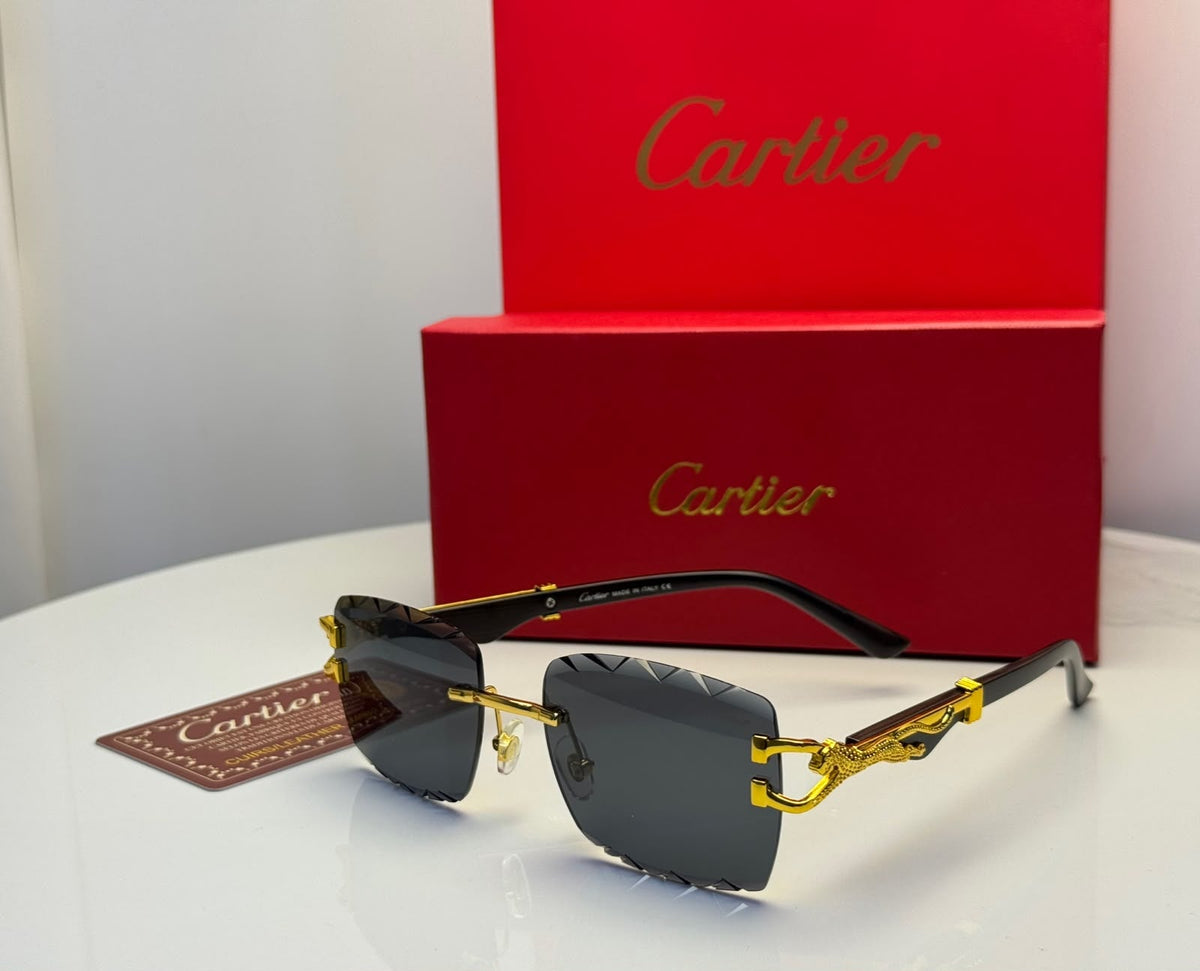Cartier Sunglasses Gold-Tone – Dark Grey - View 3