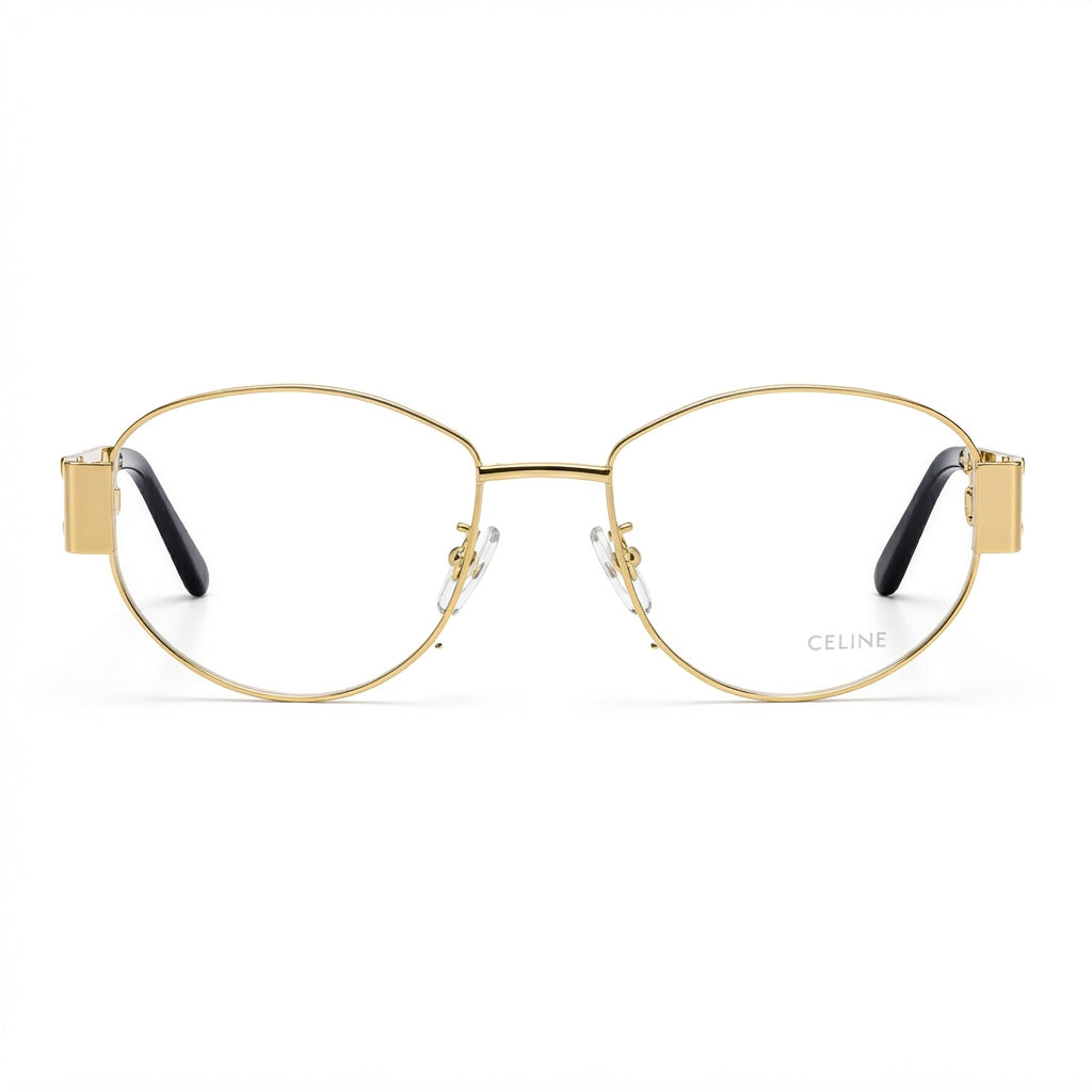 Celine Gold-Tone Optical Frames - View 1