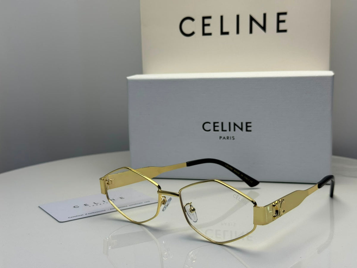 Celine Gold-Tone Optical Frames - View 3