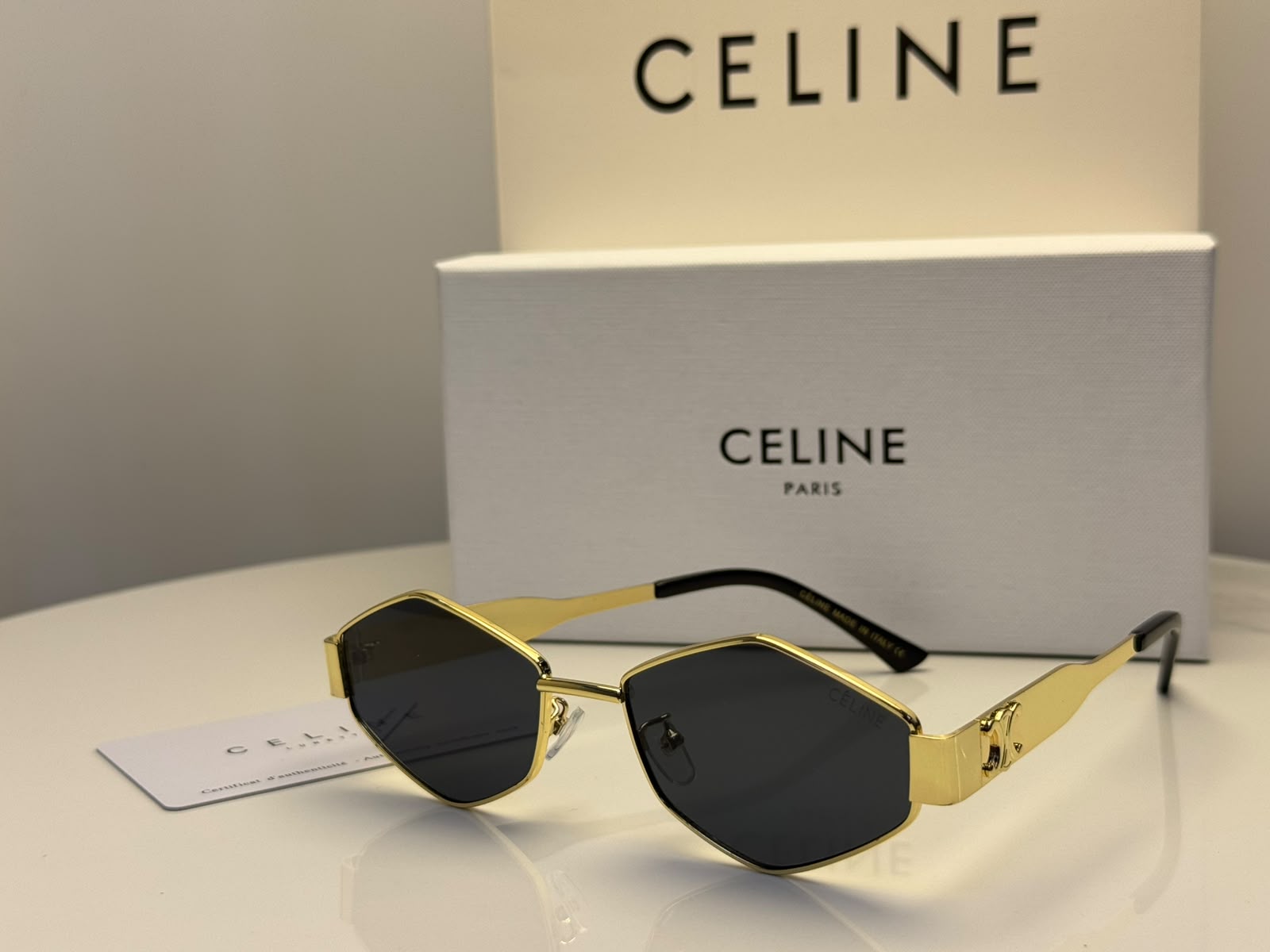 Celine Sunglasses Gold-Tone - View 3