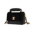 Chanel Black Shiny Calfskin Bag - image 2