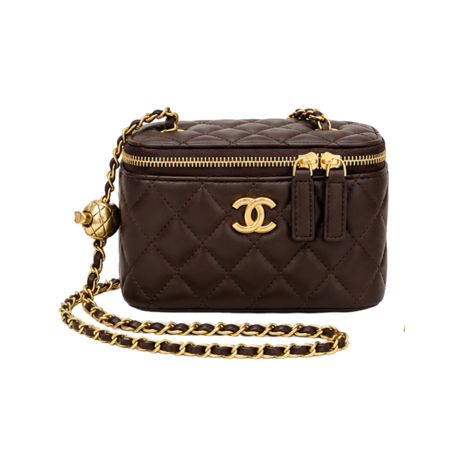 Chanel Pearl Crush Vanity Case Burgundy Bag – product view