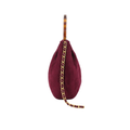 Chanel Red Suede Pleated Top Handle Bag - image 3