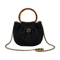 Chanel Suede Calfskin Plexiglass Tortoise Shell Quilted Black Bag - image 1