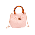 Chanel Tortoise Handle Mini Pouch Light Pink Bag - image 2