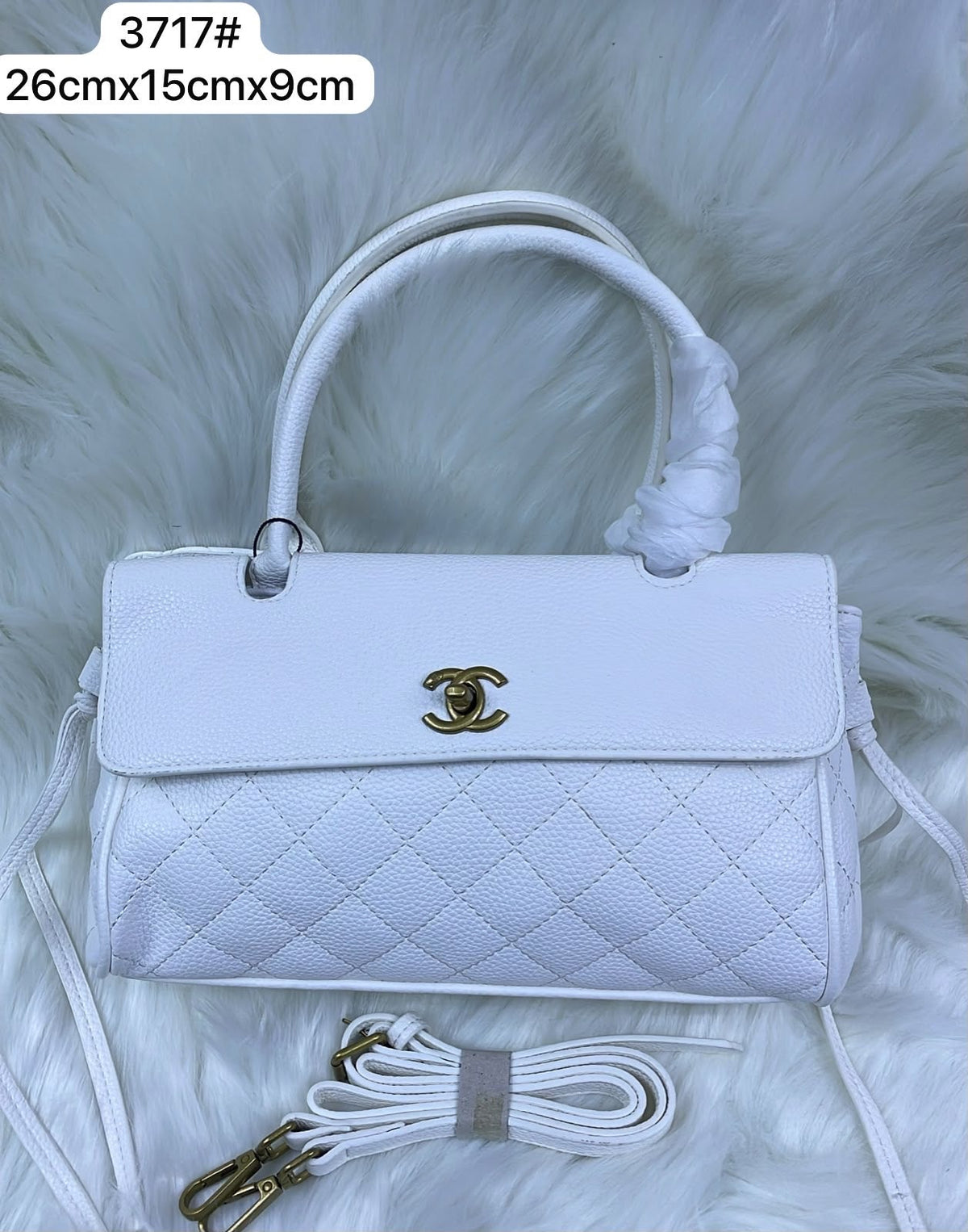 Chanel CC Turn-Lock Bag – White - View 5