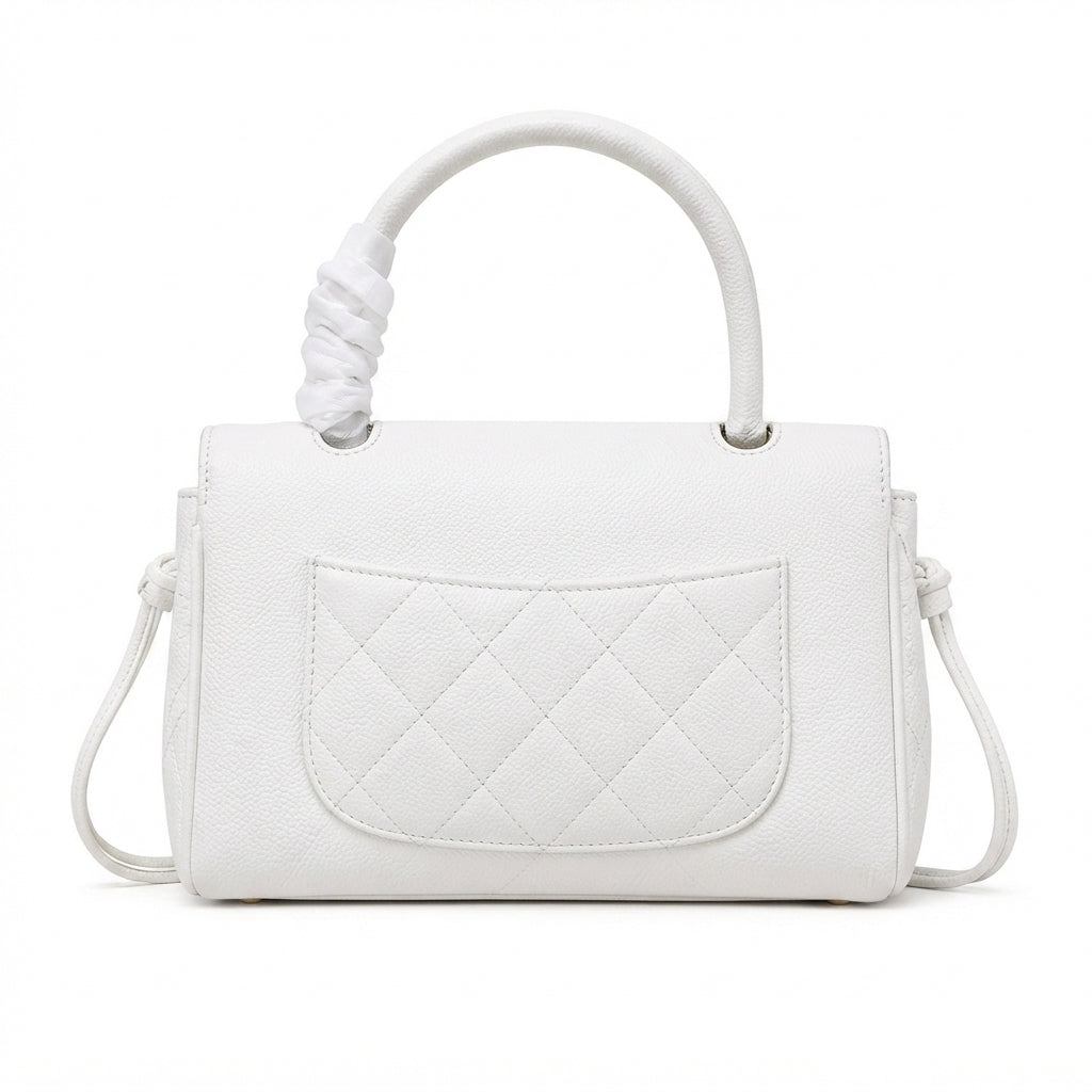 Chanel CC Turn-Lock Bag – White - View 4