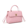 Chanel CC Turn-Lock Handbag – Light Pink - View 3