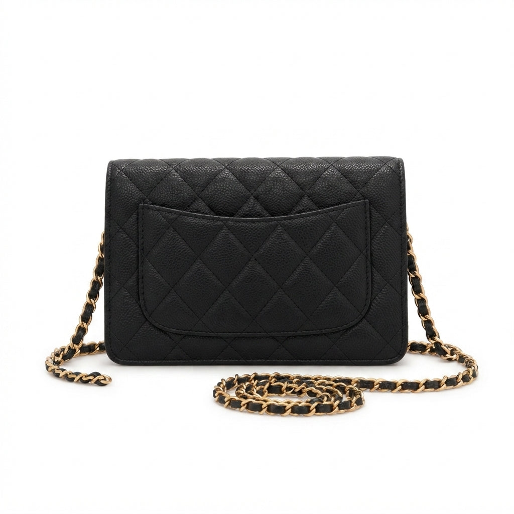 Chanel Classic Wallet on Chain – Black - View 4