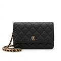 Chanel Classic Wallet on Chain – Black - View 1