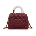 Chanel Coco Handle Bag – Burgundy - View 2